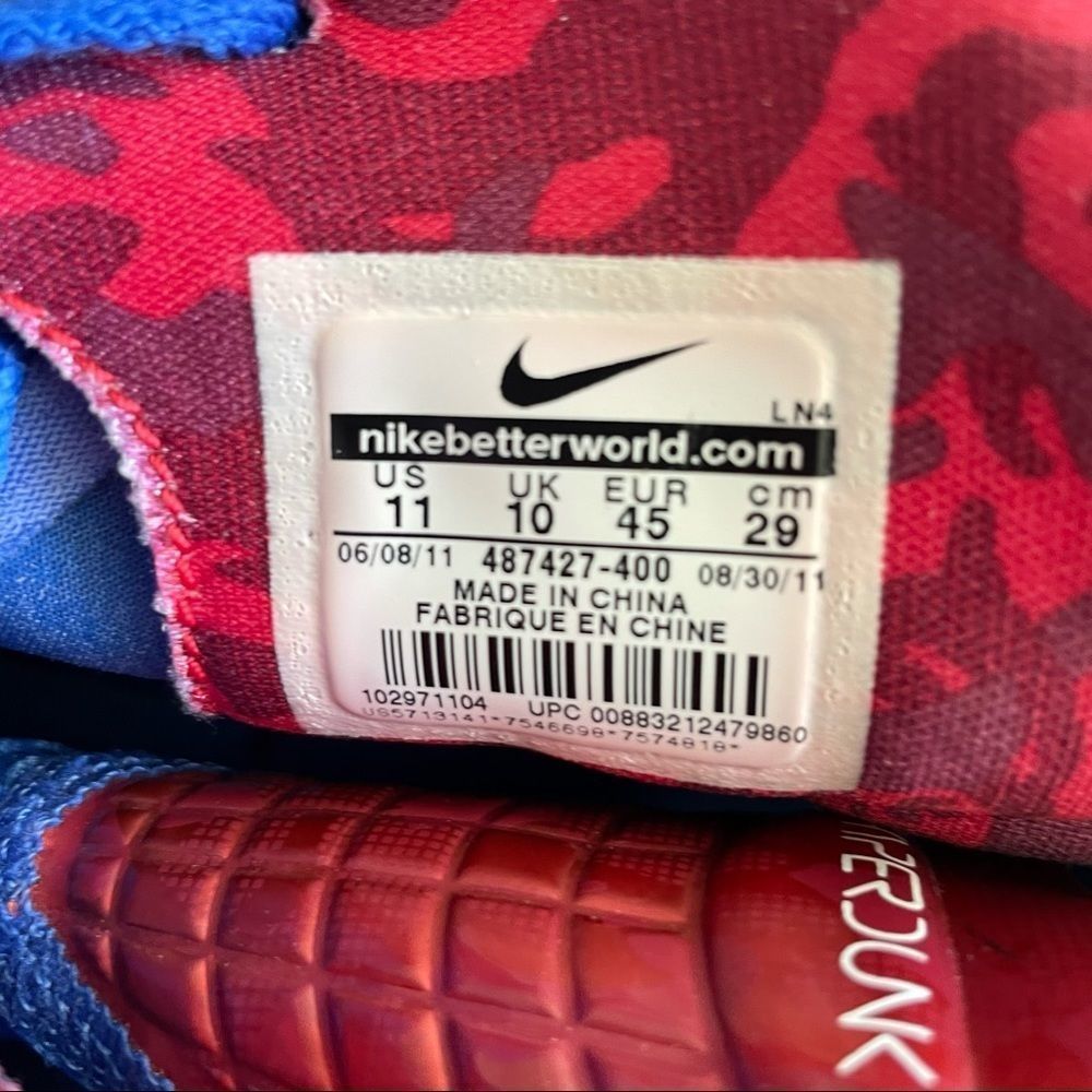 Nike Zoom Hyperdunk Blue 487427-400 EUC very Rare - Picture 6 of 9